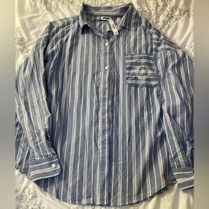 Victorias Secret PINK striped button down is